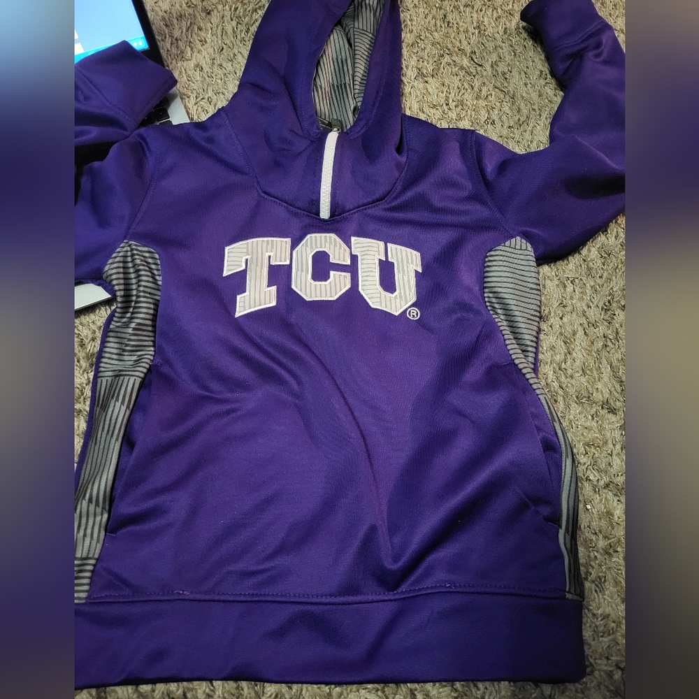 TCU purple and grey hoodie